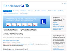 Tablet Screenshot of fahrlehrer24.ch